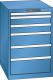 Schubladenschrank 6 Schubladen 564x725x850 RAL 5019 Lista 27x36E 78.144.040