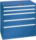 Schubladenschrank 5 Schubl. 1023x725x1000 RAL 5010 Lista 54x36E 79.393.090